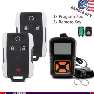 2 For 14-18 Silverado Colorado GMC Sierra Canyon 4B Remote Key Fob + Programmer - Picture 1 of 9