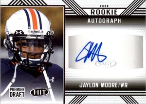 2020 SAGE HIT Autographs Black #A35 Jaylon Moore Auto - FB - Picture 1 of 2