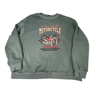 Mens Motorcycle Graphic Sweatshirt Los Angeles Adventure Life 2XL - Picture 1 of 10