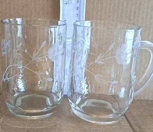 Princess House Heritage Crystal Heavy Coffee Cups 5" tall 16 oz Lumeric PreOwned - Picture 1 of 21