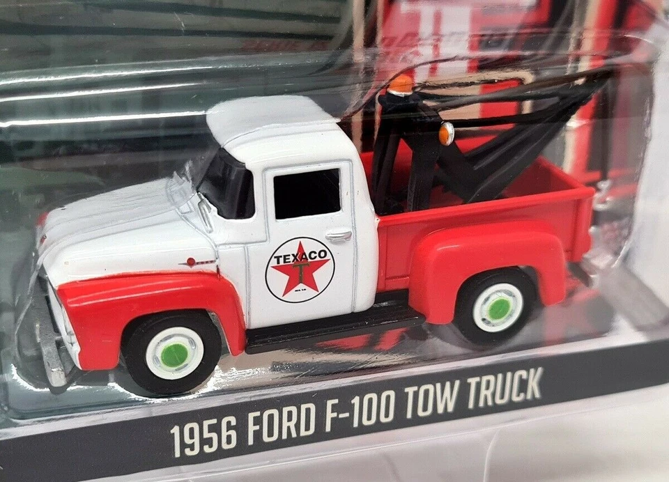 Greenlight 1/64 Running on Empty 12 56 Ford F100 Tow Truck Wrecker Texaco 41120B