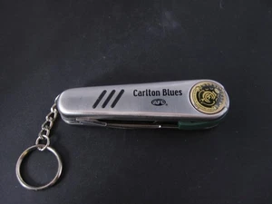 Navaja de bolsillo y abrebotellas de acero inoxidable Carlton Blues herramienta multiusos - Imagen 1 de 7