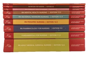 ATI Content Mastery Review Series RN 2023 Edition COMPLETE 9 Book Set - GOOD - Picture 1 of 16