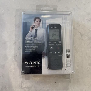 Sony 2GB Digital Flash Voice Recorder Black ICD-PX312 Handheld New Sealed In Box - Picture 1 of 2