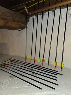 16 PACK Youth Compound Hunting Arrows - 26-28 inches, EASTON AND BEMEN BRAND - Image 1 of 4