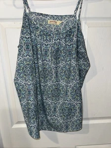 Faded Glory Cami Tank Top Womens XL (16-18) Sleeveless Lightweight Blue - Picture 1 of 2