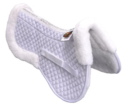 EuroTech Deluxe Poly-Wool Large Western Half Saddle Pad with Thermal Regulati... - Image 1 of 2