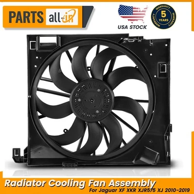 Radiator Cooling Fan Assembly C2D38737 Fits Jaguar XF XKR XJR575 XJ 2010-2019 - Image 1 of 3