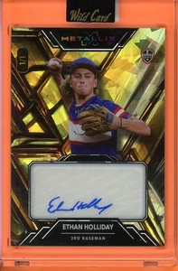 Ethan Holliday Gold Auto 1/1 2024 Wild Card Metallix #WMGA-EH - Picture 1 of 2