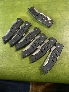 7 FROST CUTLERY Green Beret USA Flying Falcon Tactical Knives NOS Black sharp - Picture 1 of 12