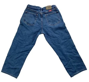 Vintage Wrangler Jeans Adult 33x27 Blue Denim 90s Straight Leg Y2K Cotton - Picture 1 of 8