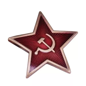 Soviet Union Russia Red Star Hammer Sickle Communist WW2 Pin Badge FREE UK POST - Picture 1 of 9