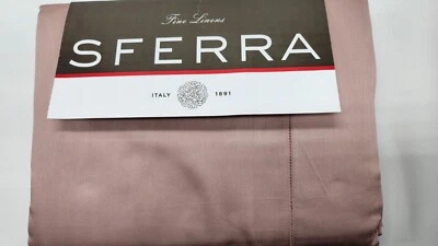 Juego de sábanas Sferra Pink King 4 piezas malva 100 % algodón egipcio satén Elyse Italia NUEVO Foto 1 de 4