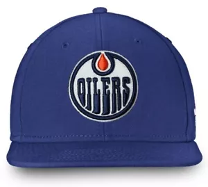 Edmonton Oilers Cap Blue Fan Favorite Hat Adjustable Fanatics NHL Hockey Mens - Picture 1 of 5