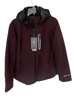 Free Country Womens Thermo Ski Super Soft Shell Winter Jacket Coat Sz L Maroon - Image 1 of 4