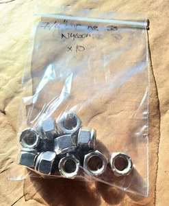 UNF Edelstahl A2 Nylon Kontermutter 7/16" 10er Pack - Bild 1 von 5