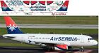 1:144 Aufkleber – Airbus A319 – Air Serbien – AeroDeka #A319 – 02