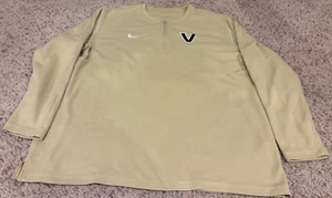 Nike Dri-Fit Vanderbilt Commodores Long Sleeve 1/4 Zip Pullover Mens Size XL - Picture 1 of 4