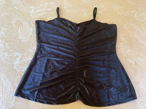 NWOT VINTAGE FLEUR BY DAVID RODRIQUEZ BLACK SILKY CAMISOLE SIZE LARGE - Picture 1 of 9