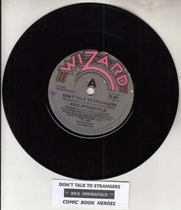 RICK SPRINGFIELD Don't talk to strangers 7" 45 rpm record NEW + juke box strip - Picture 1 of 2