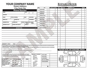 250 Factura de coche personalizada / Estimación / Cotización / Formulario sin carbono / Reparación / Orden fija - Imagen 1 de 1
