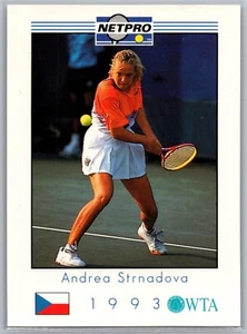 Tarjeta deportiva de tenis NetPro #W37 Andrea Strnadova 1993 - Imagen 1 de 2