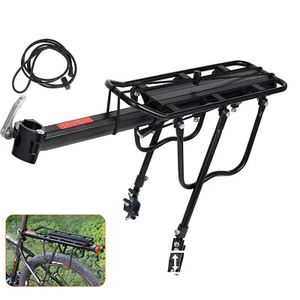 Bike Rear Carrier Cargo Rack Mountain Road Bicycle Pannier Luggage Cargo Holder - Picture 1 of 12