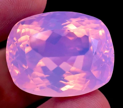 Large Australian Opal 73.2 Ct. Purple Pink Cushion Cut Gemstone Gift for Women - Image 1 of 4