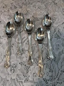 EFNS A1 SHEFFIELD ENGLAND KINGS DEMITASSE SPOONS Clam Shell - Picture 1 of 1