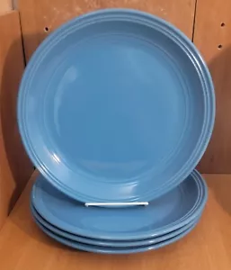 Juego de platos de cena Mainstays TURQUESA de 4, 10 5/8", gres en relieve excelente - Imagen 1 de 10