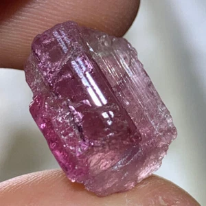RARE GORGEOUS SATURATED RUBELLITE PINK TOURMALINE POLISHED NATURAL CRYSTAL *3 - Picture 1 of 5