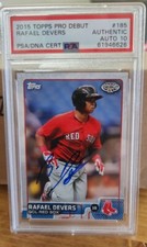 2015 Topps Pro Debut Rafael Devers #185 Signed PSA DNA 10 Auto Boston Red Sox