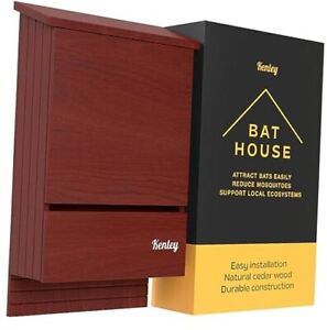 Bat House - Large Bat Box for Outside with Double Chamber - Handmade from