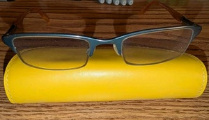 BOLLE “VENDOME” Eyeglasses Frame Half Rimless Silver Orange c70224 51c20 135 - Picture 1 of 6