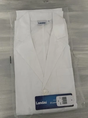 Abrigo de laboratorio Landau de 5 bolsillos de longitud completa para hombre #3148 Primera Guerra Mundial talla 46 - TOTALMENTE NUEVO Foto 1 de 3