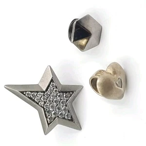 Sterling Silver Charms Kranz & Ziegler Story Large Shooting Star Heart Star 925 - Picture 1 of 15