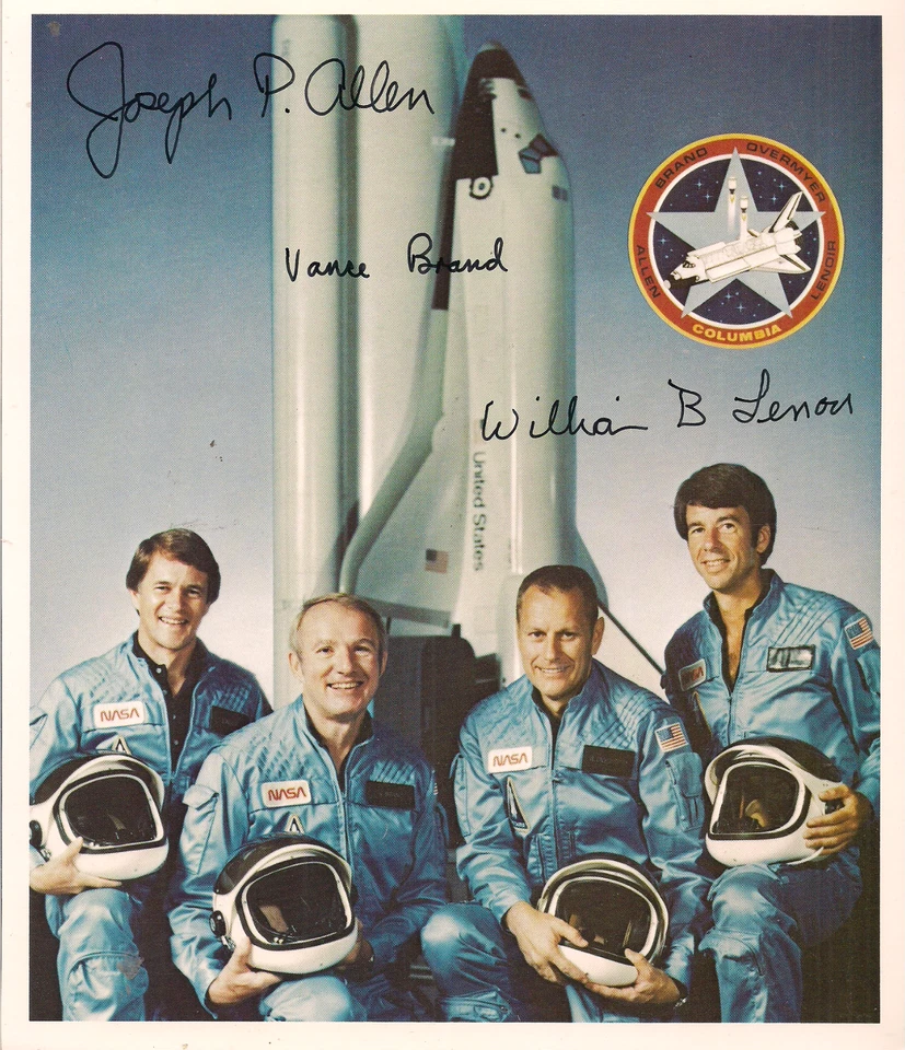 Autogramm Space Shuttle STS-5 gedr. Unterschriften - Bild 1 von 1