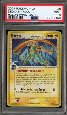 Pokemon Deoxys EX Holon Phantoms Holo Raro #6 PSA 9 Perfeito Estado - Imagem 1 de 2