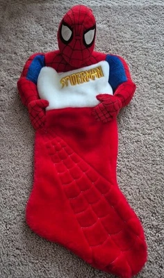 Medias para niños 3D Marvel Spider-Man Spiderman vacaciones de Navidad 18"  Foto 1 de 3