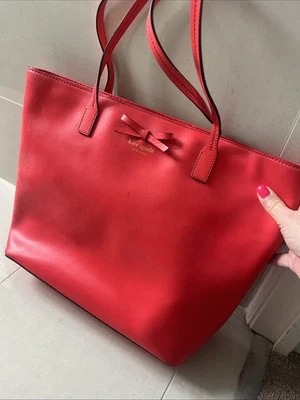 Lovely Bright Coral Kate Spade Tote Bag Excellent Condition - Image 1 of 4
