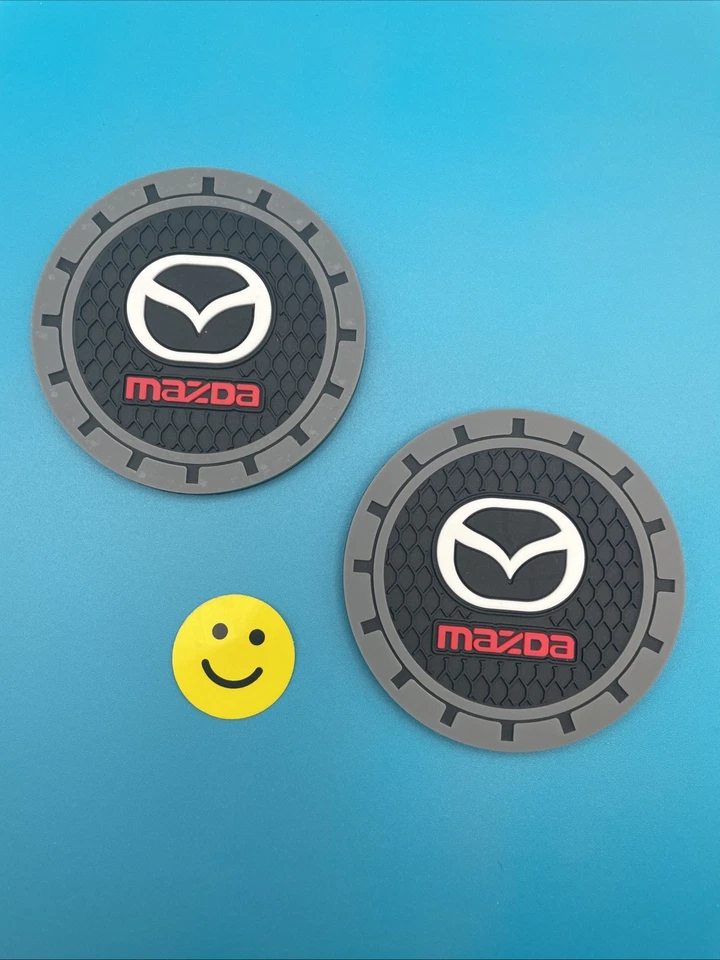 🔥2x Posavasos Coche Lg Logo Portavasos/Hombre Cueva Antideslizante 2.75” | Para Mazda Foto 1 de 1