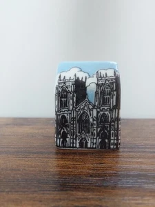 Birchcroft Miniature House Shaped Thimble YORK CATHEDRAL Superb Condition 2.8cm - Picture 1 of 5