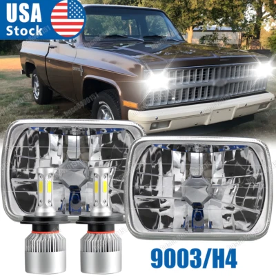 Светодиодные фары дальнего/низкого света 7x6 дюймов 5x7 для Chevrolet C10 C20 C30 1981-1986 - Изображение 1 из 4