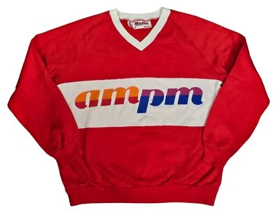 Suéter Vintage AM PM V Cuello Pull Over Talla Grande Mission Sales Hecho en EE. UU. RARO Foto 1 de 4