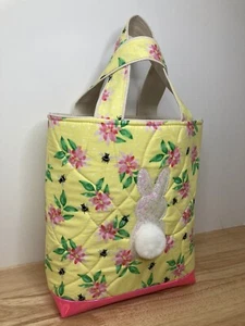 Bolso de mano acolchado de conejo hecho a mano para niños - Imagen 1 de 9