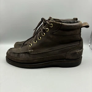 Colorado Amazonas Ankle Boots Men’s Size 8 M Brown Leather Moc Toe Hiking Brazil - Picture 1 of 11