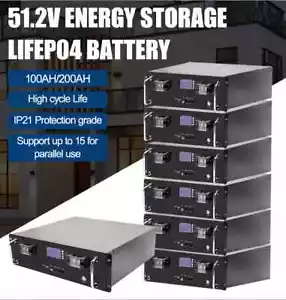Easun PV Batteriespeicher Akku Photovoltaik 51.2V 100Ah LiFePO4 Lithium 5kWh - Bild 1 von 19