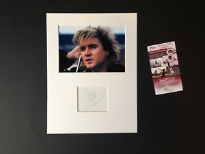 Simon LeBon Autograph Card JSA Authenticated CC05183 Duran Duran Extremely Rare