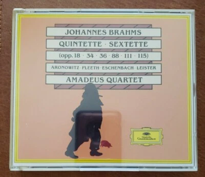 Amadeus Quartet. Brahms Quintets. Sextette. Deutsche Grammophon 3 CDs - Image 1 of 4