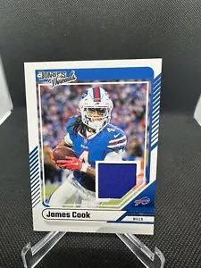 Tarjeta reliquia parche jersey James Cook Donruss Threads 2024 BUFFALO BILLS DTH-JCO - Imagen 1 de 2
